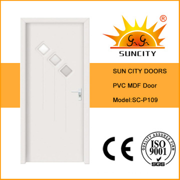 Good Quality Glass MDF PVC Door (SC-P109)